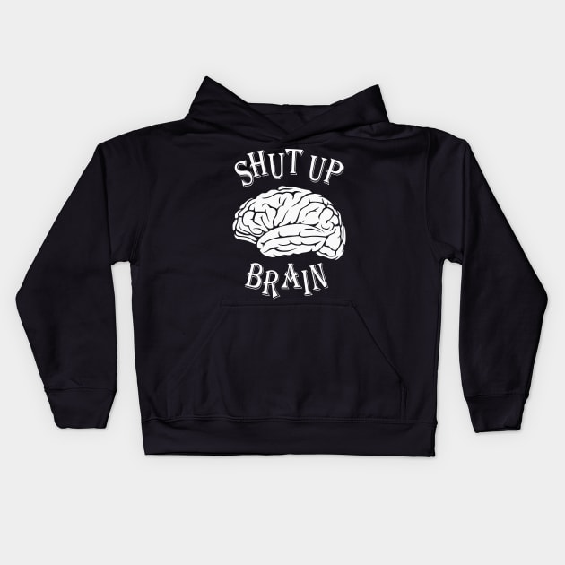 Funny Busy Brain Stressed Out Student Gift Kids Hoodie by TCP